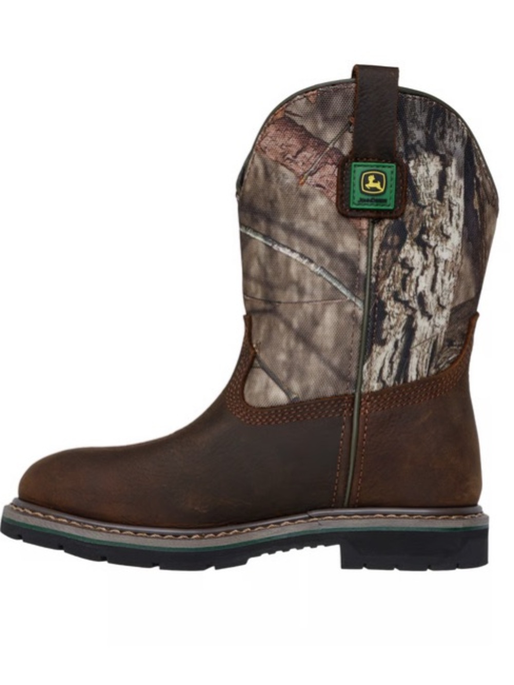 John Deere Sketchers Waterproof Cowboy Boots: Moss Burrow/Camo, Size Boys 2, NWT